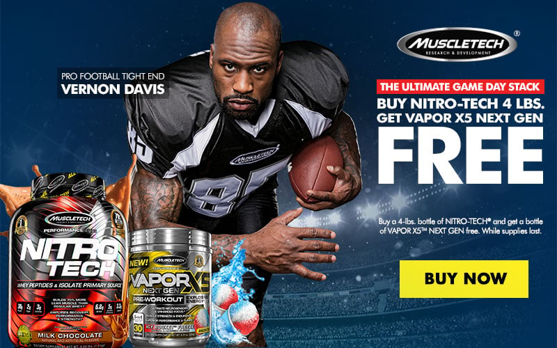Fuel and Recover from your workouts with Vernon Davis' favorite stack