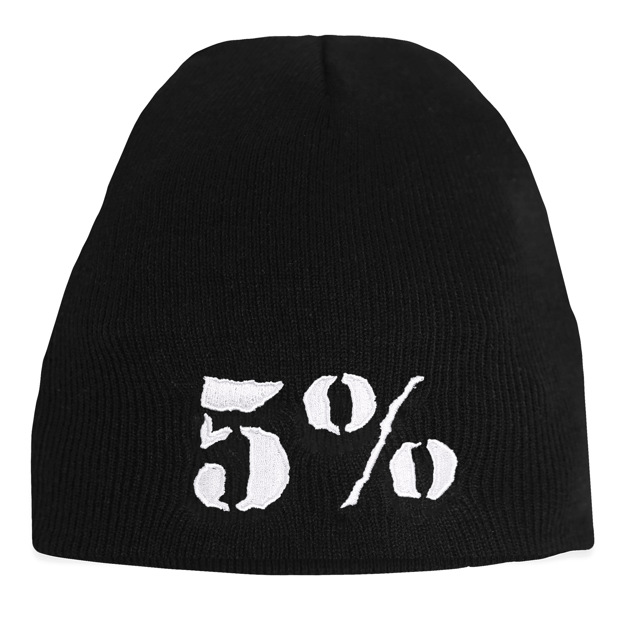 5% Black Beanie