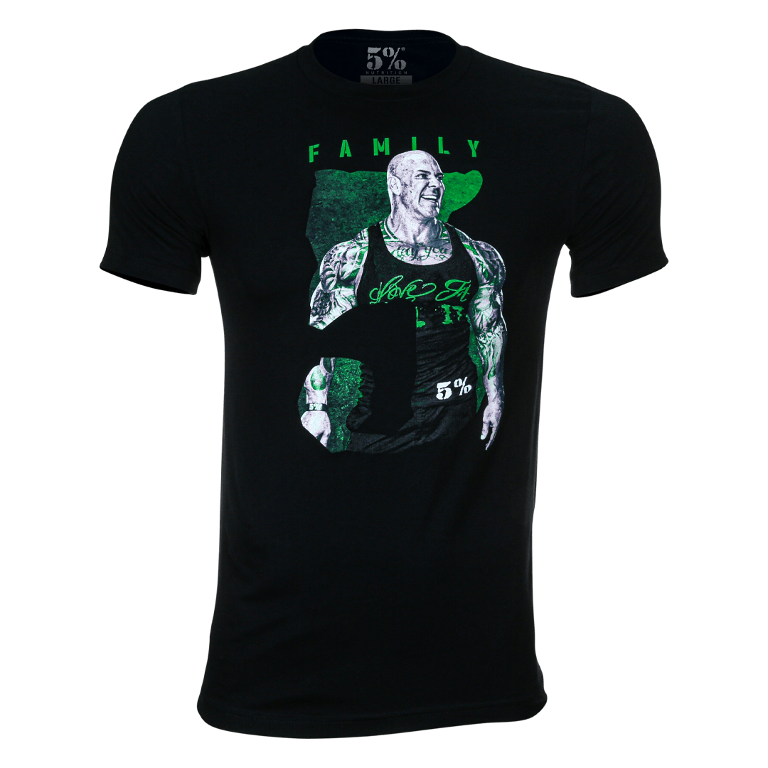 5% Family, Black T-Shirt