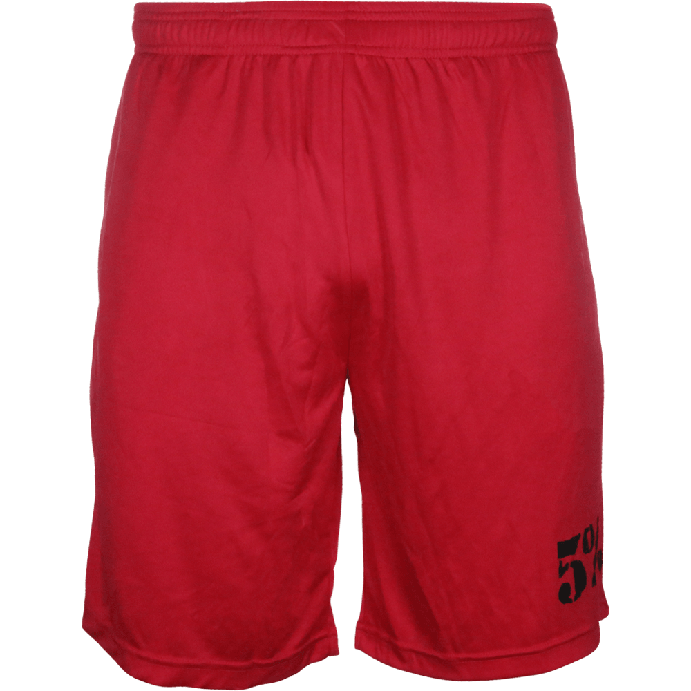 5% Logo Red Shorts
