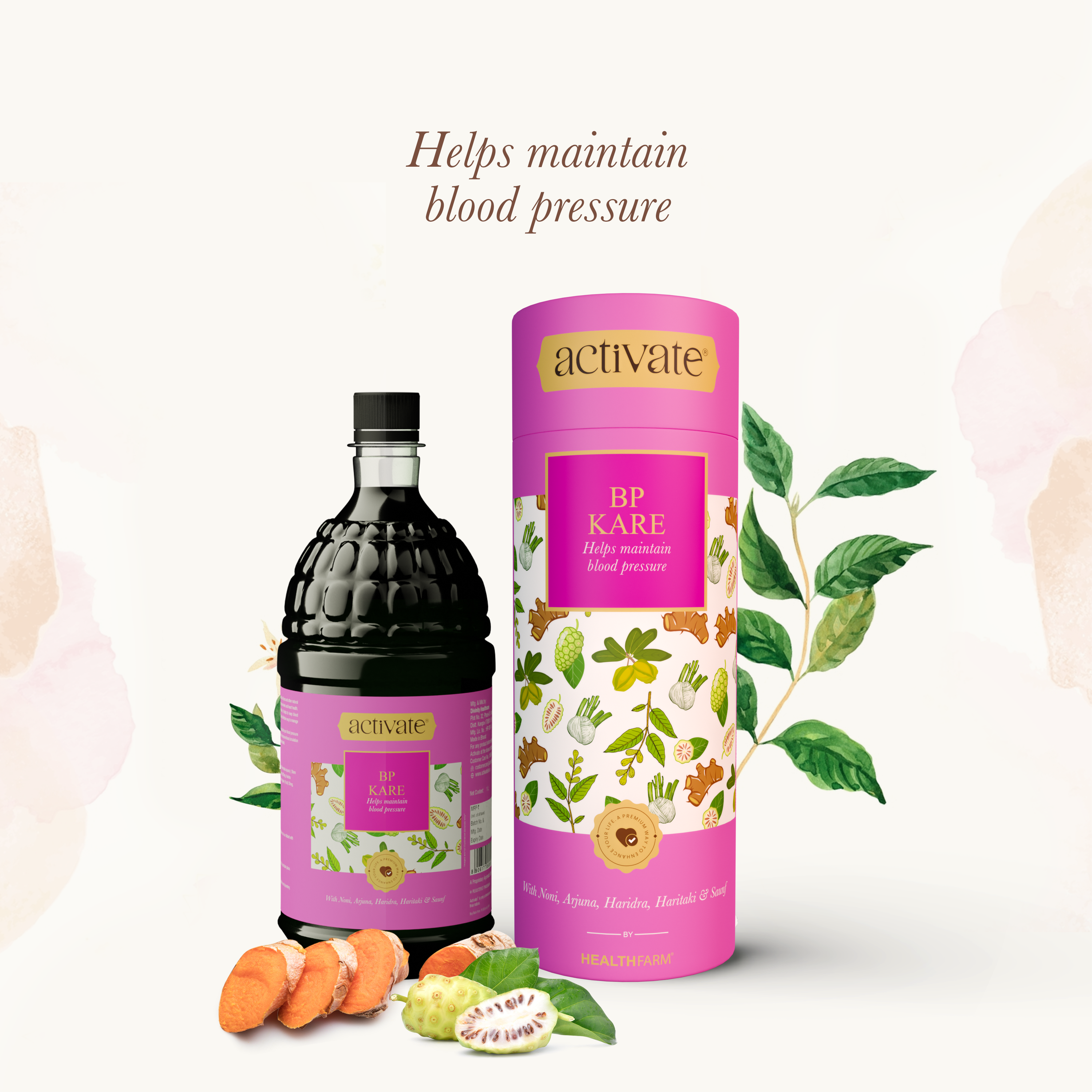 Healthfarm Activate BP KARE - Controls Blood Pressure & Cholesterol Level