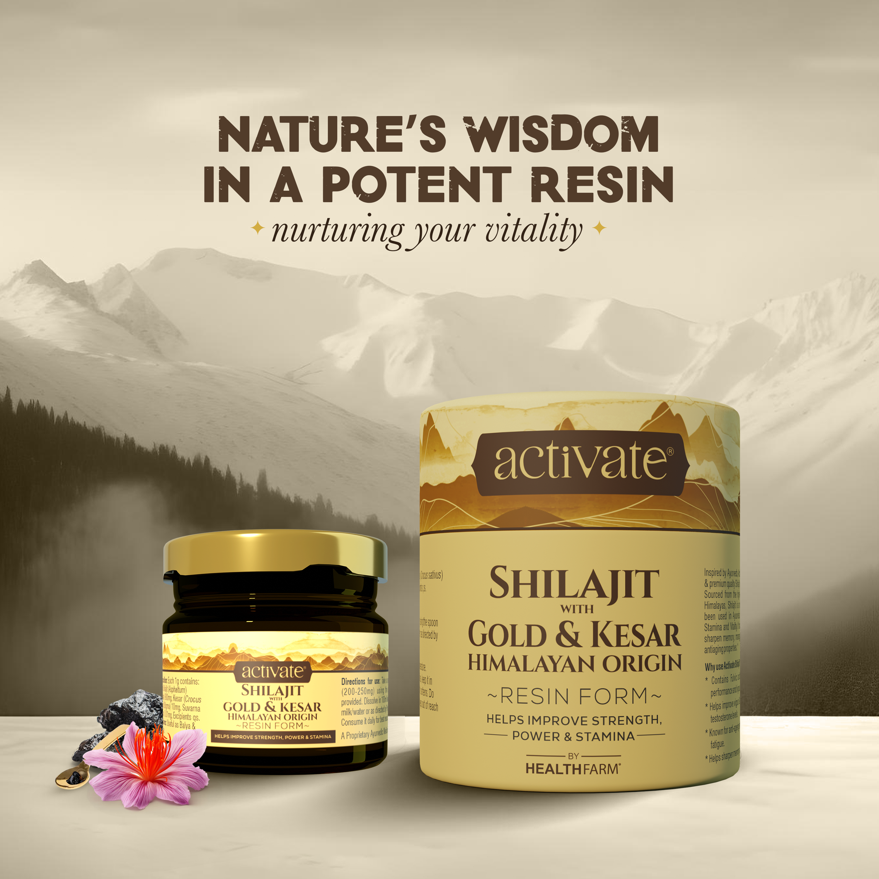 Activate Shilajit with Gold & Kesar – 20g | Stock Clearance