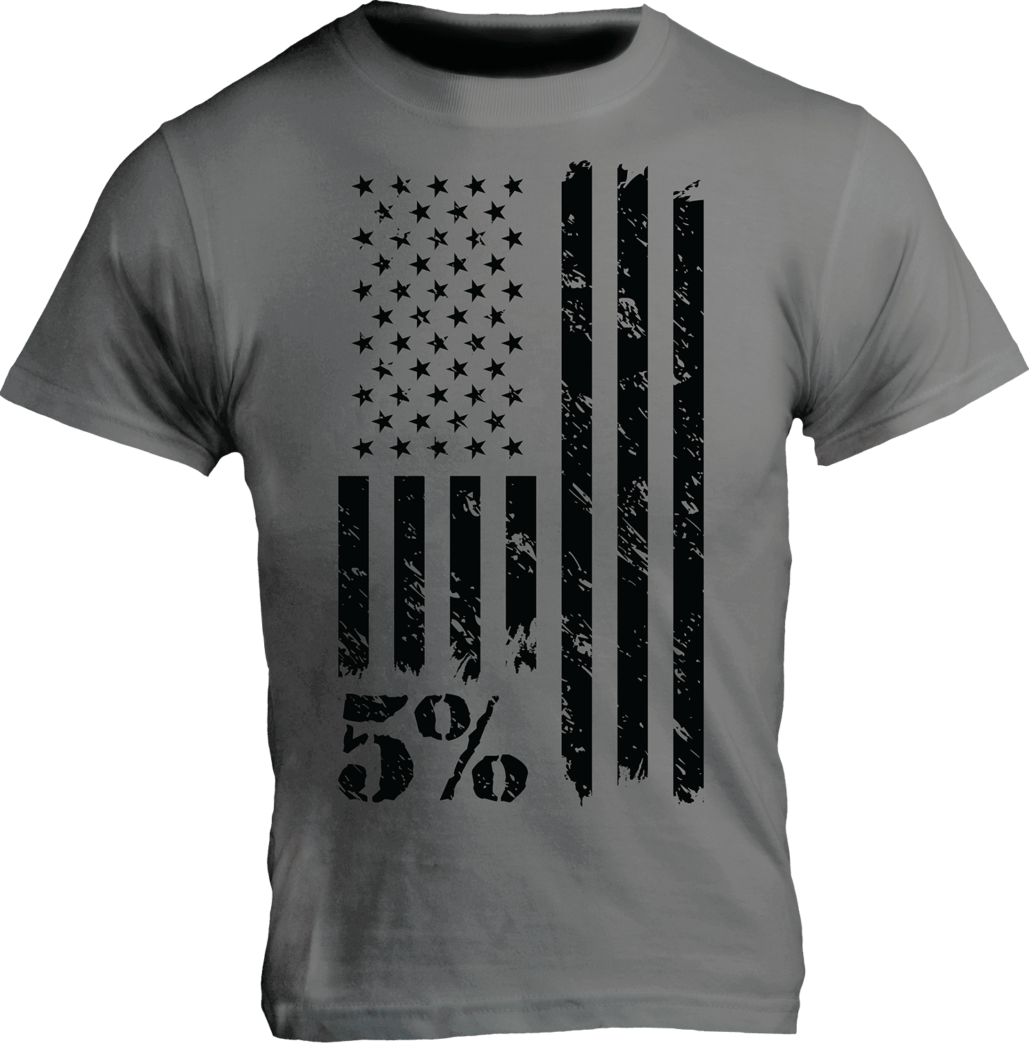 American Flag Graphic, Gray T-Shirt