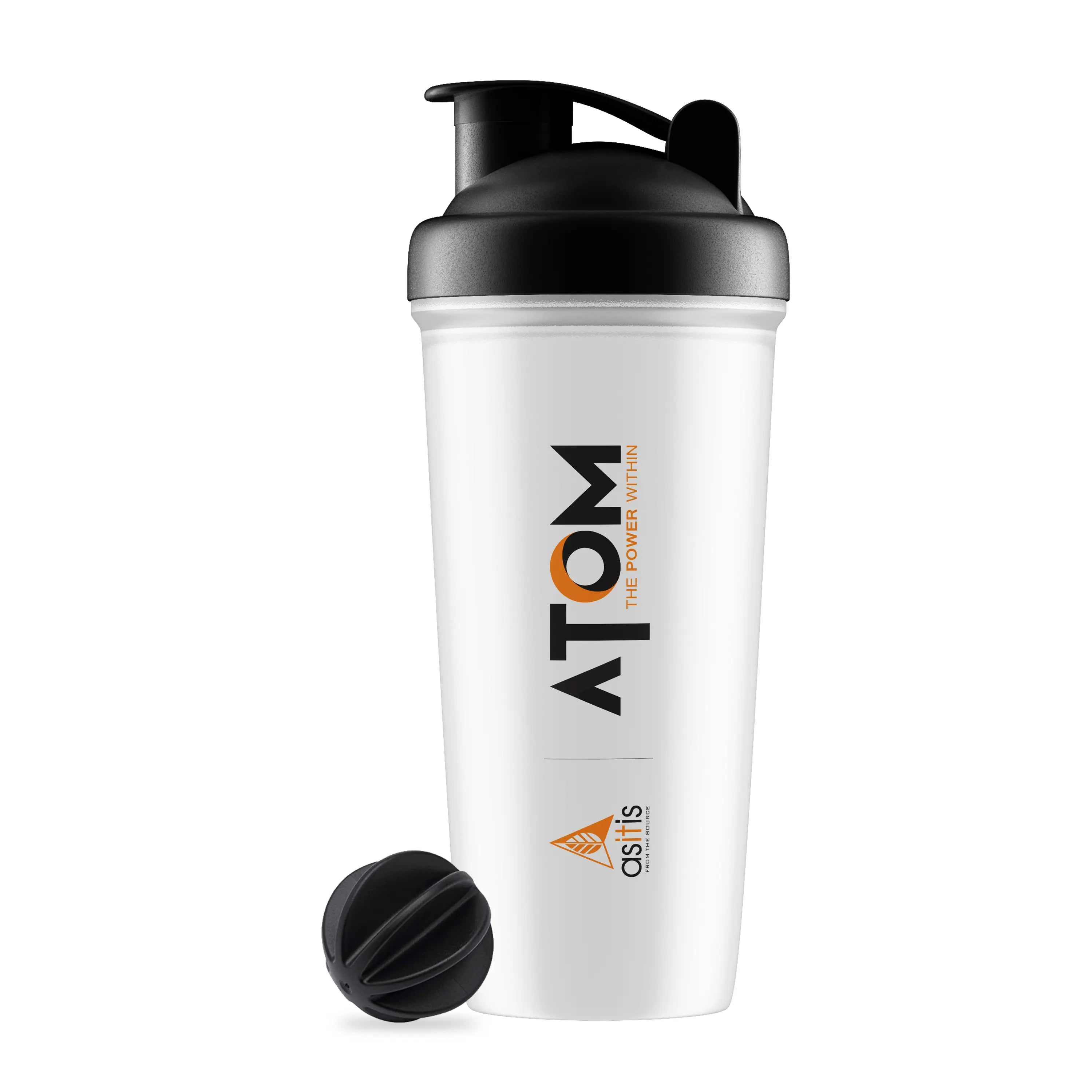 AS-IT-IS ATOM Shaker bottle 800ml | BPA free | Durable| Leak Proof | With Mixer Ball