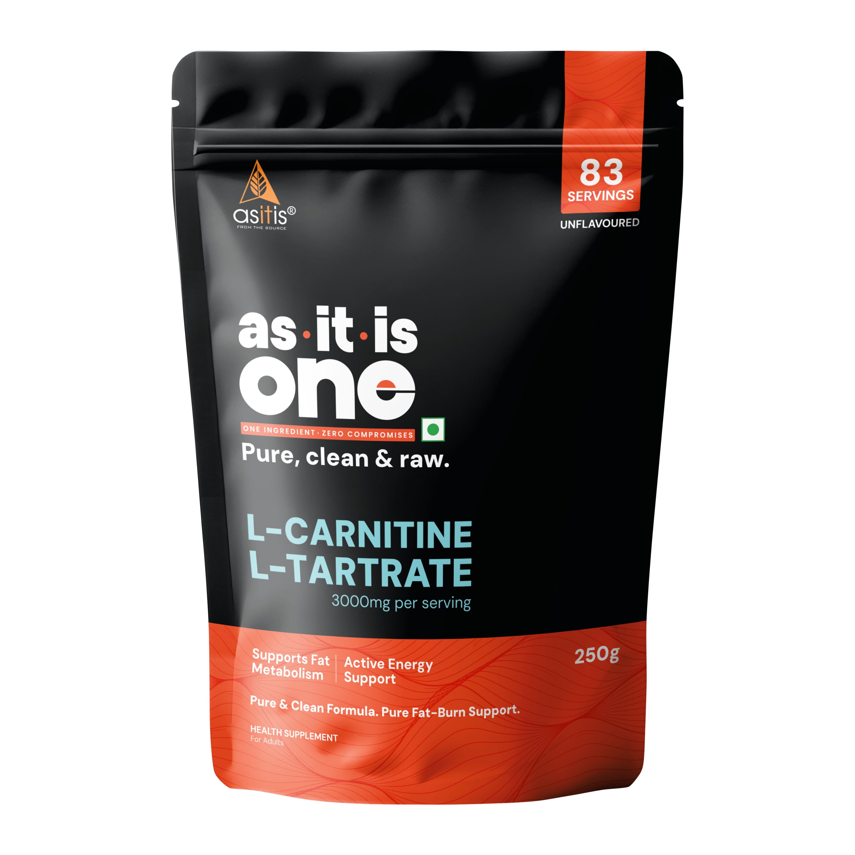 AS-IT-IS L-Carnitine L-Tartrate Powder – For Energy & Performance