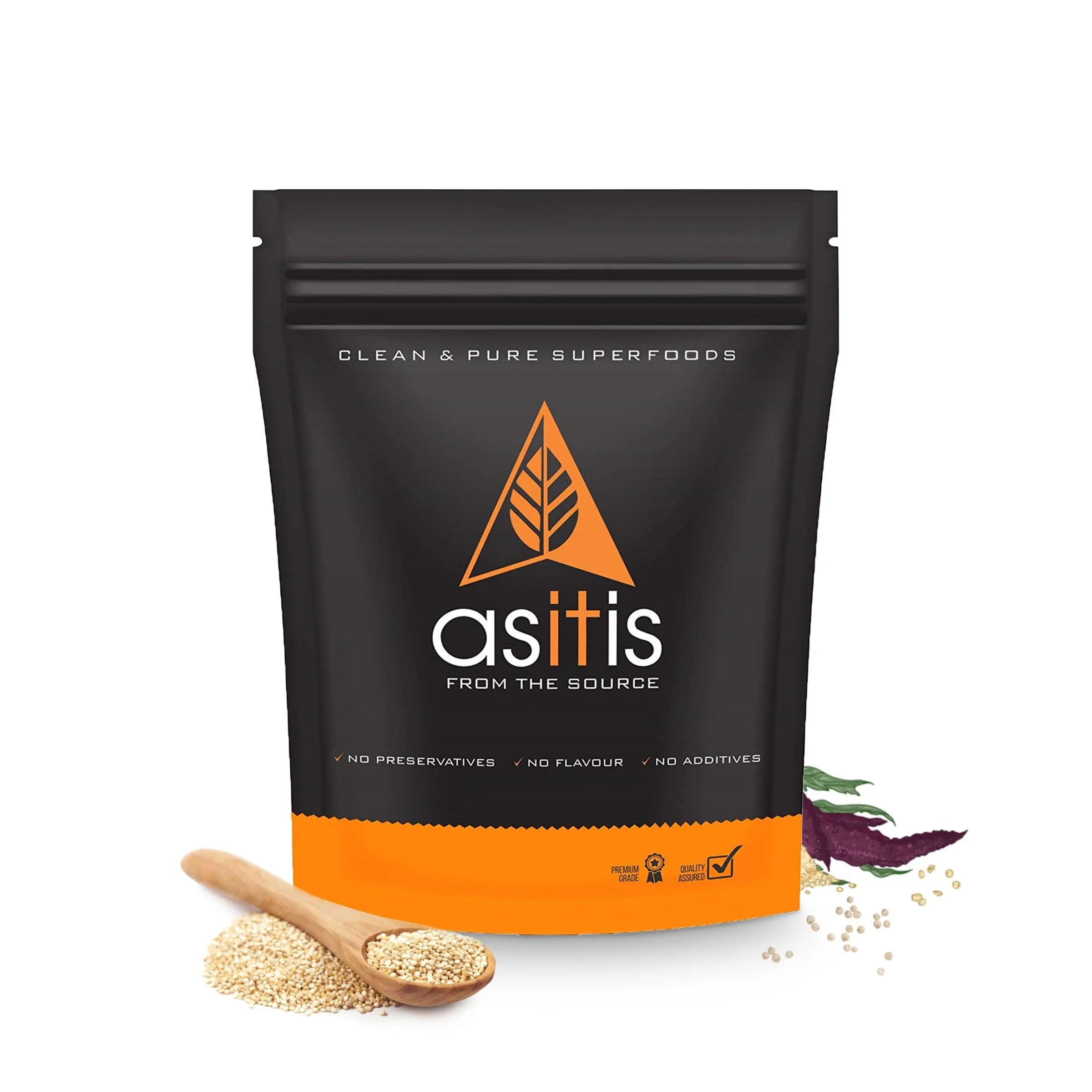 AS-IT-IS Organic Quinoa Seeds as Excellent Vegan Source of Omega 3s -  1200g