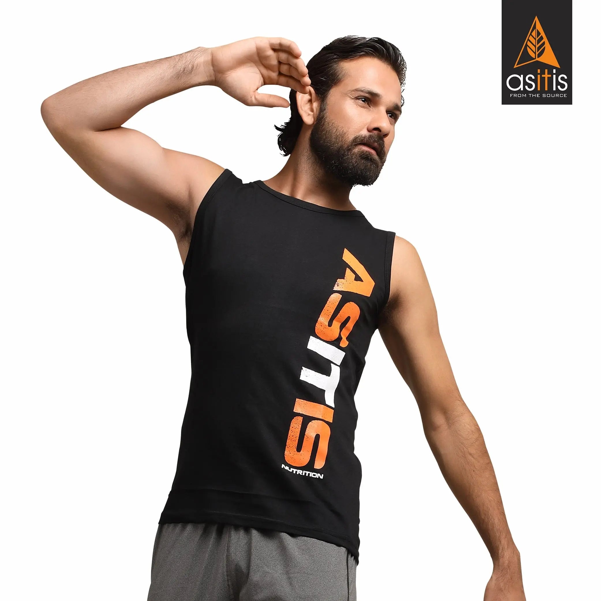 AS-IT-IS Sports T-Shirt for Performance , Sleeveless & Cotton-made