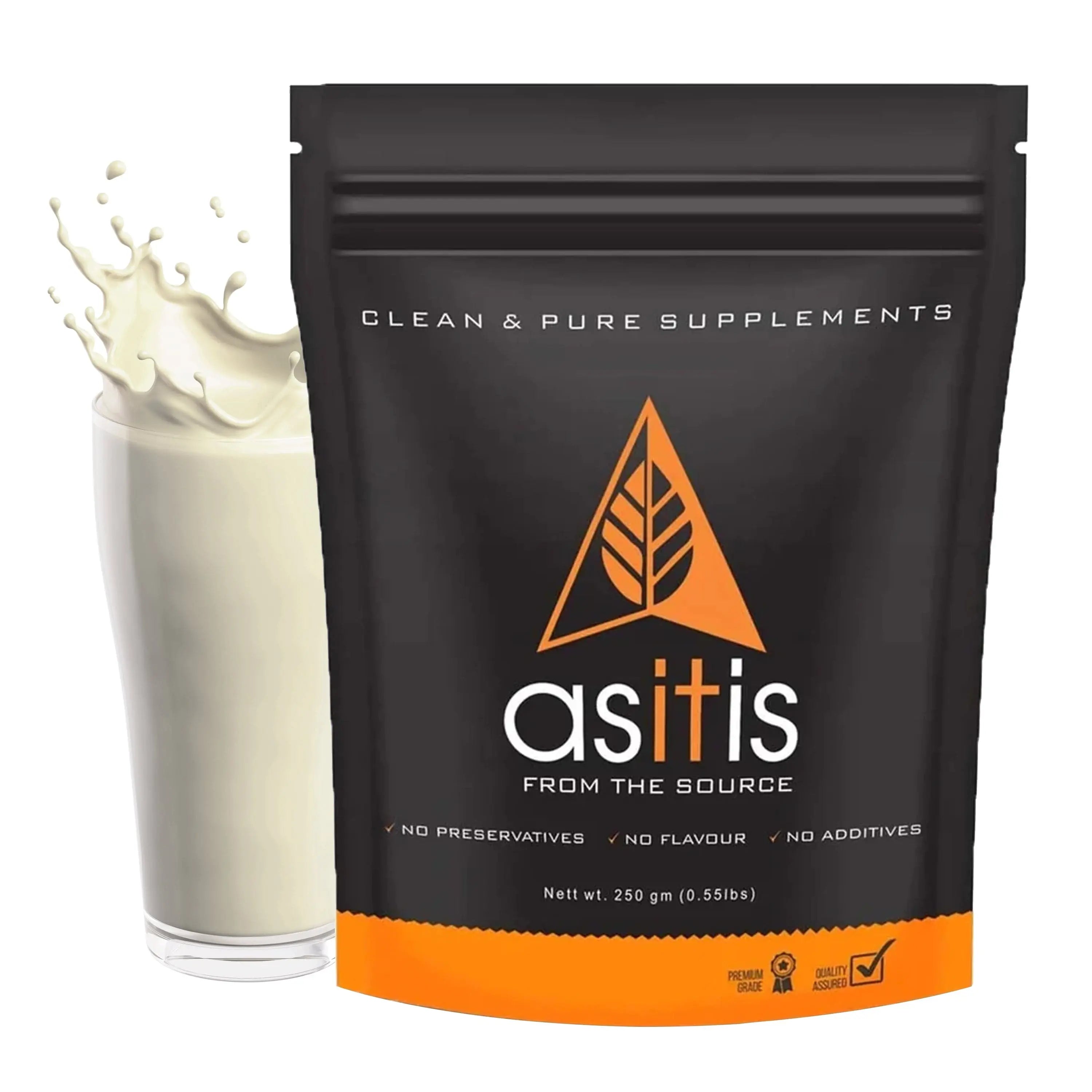 AS-IT-IS Whey Protein Concentrate 80% Unflavoured, Labdoor Certified - 250 g