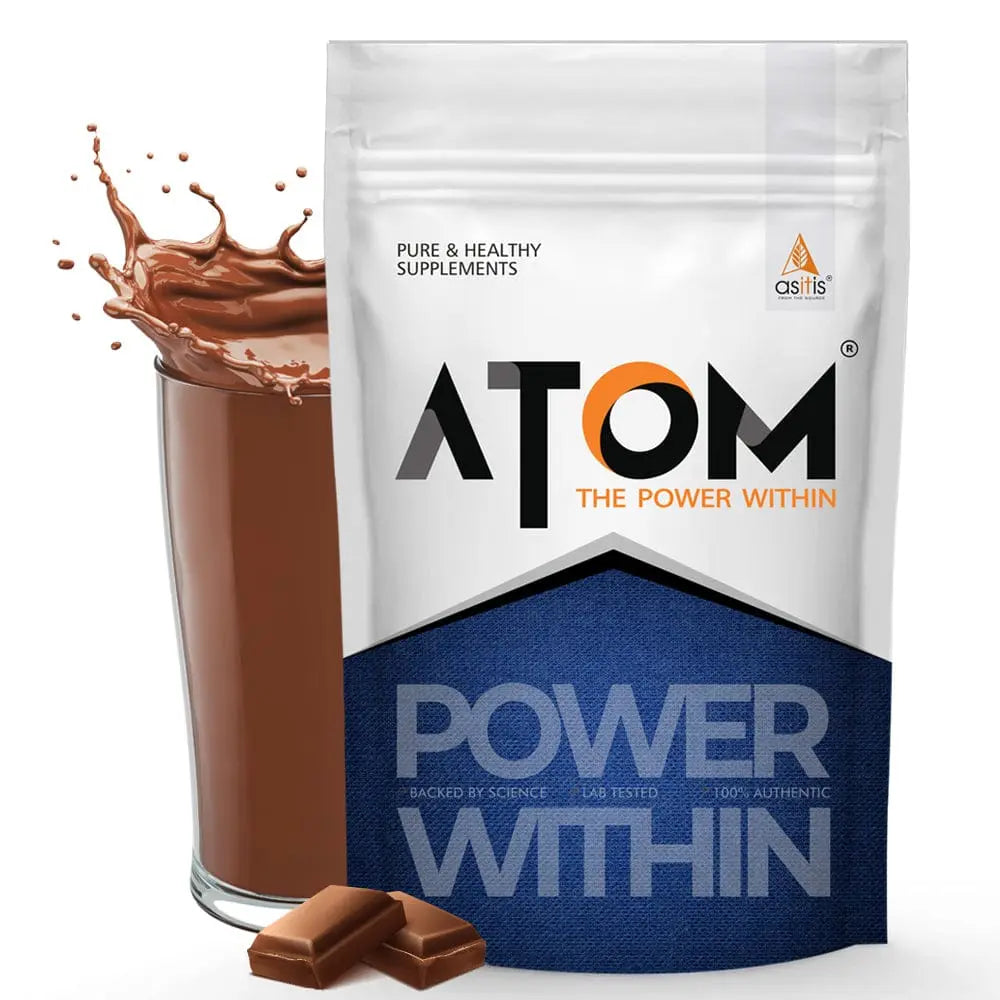 ATOM PWR Mass Gainer with BCAA, L-Glutamine, Tribulus, Ashwagandha
