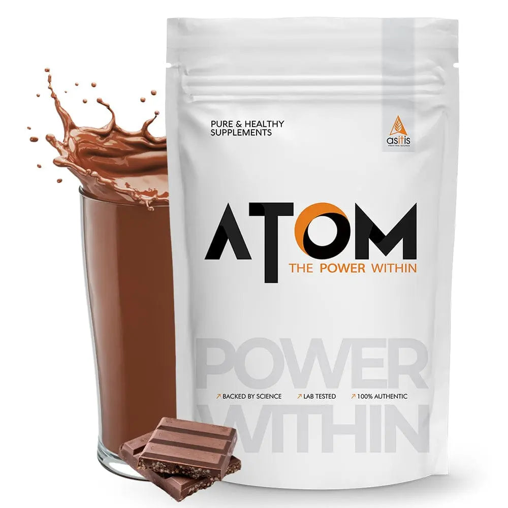 AS-IT-IS ATOM Whey Protein Isolate  | 29g protein, 6.1g BCAA & 12.9g EAA | Ultra Pure-Fast Acting Protein |