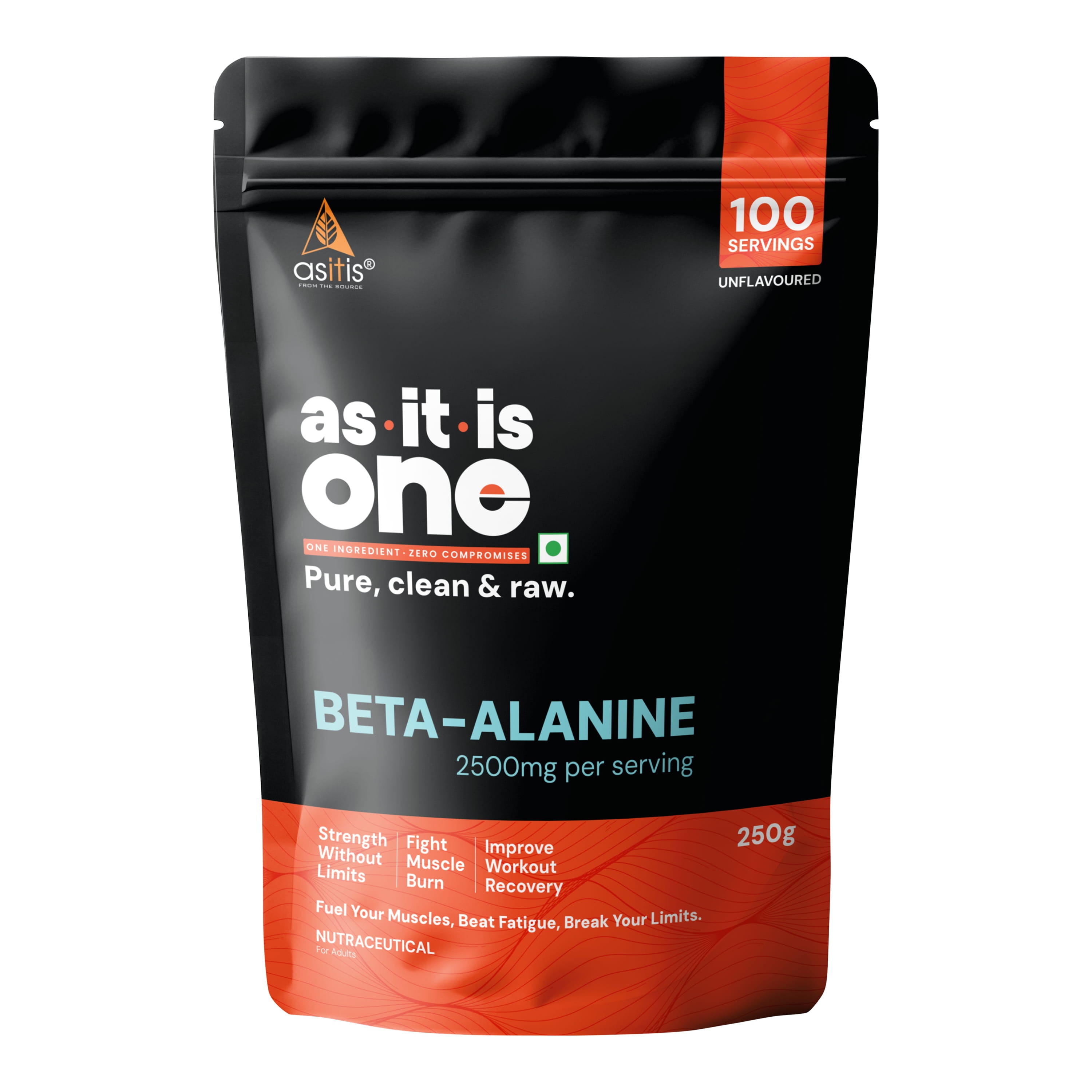 AS-IT-IS One Beta-Alanine Powder for Superior Workout Capacity