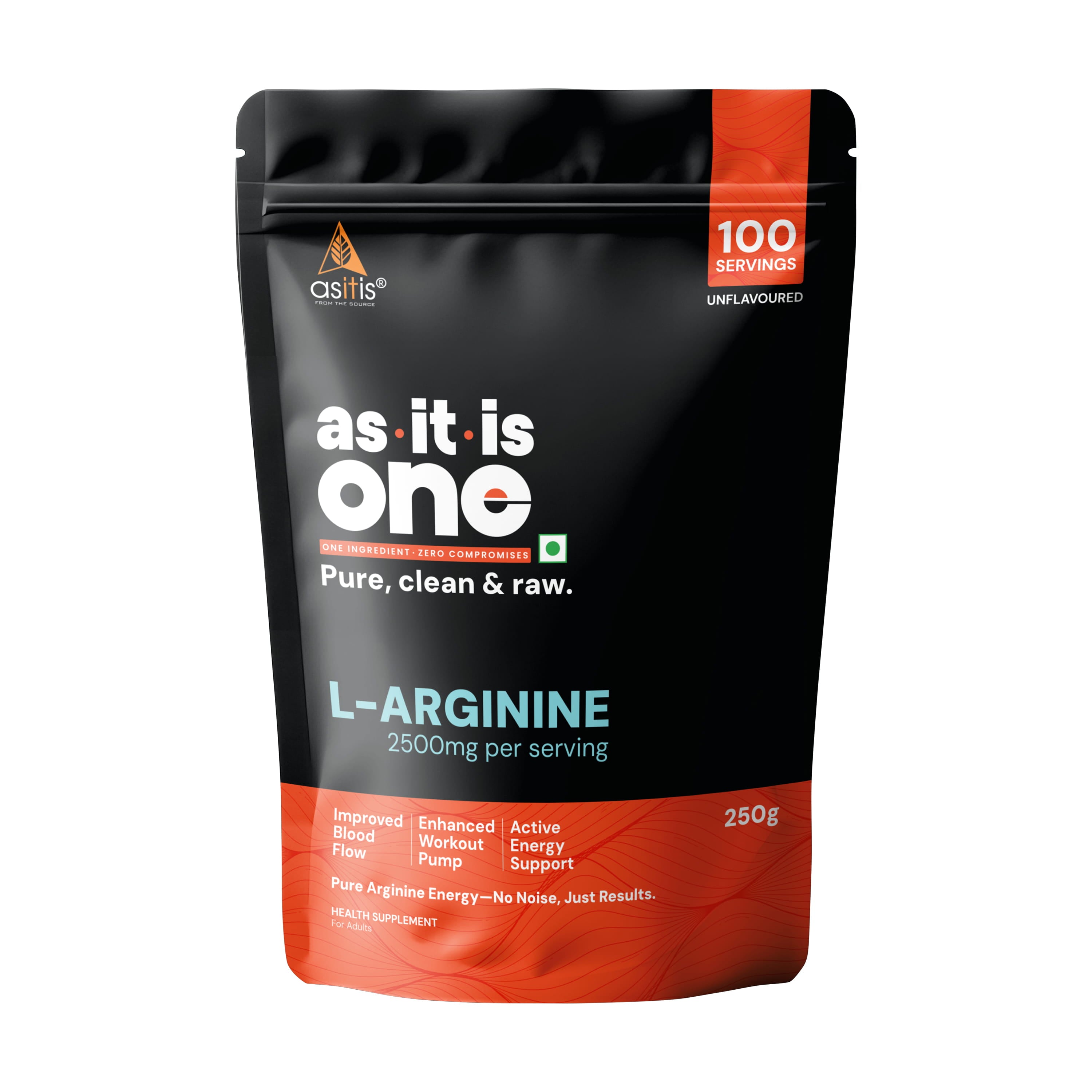 AS-IT-IS L-Arginine Powder for Muscle Building & Endurance