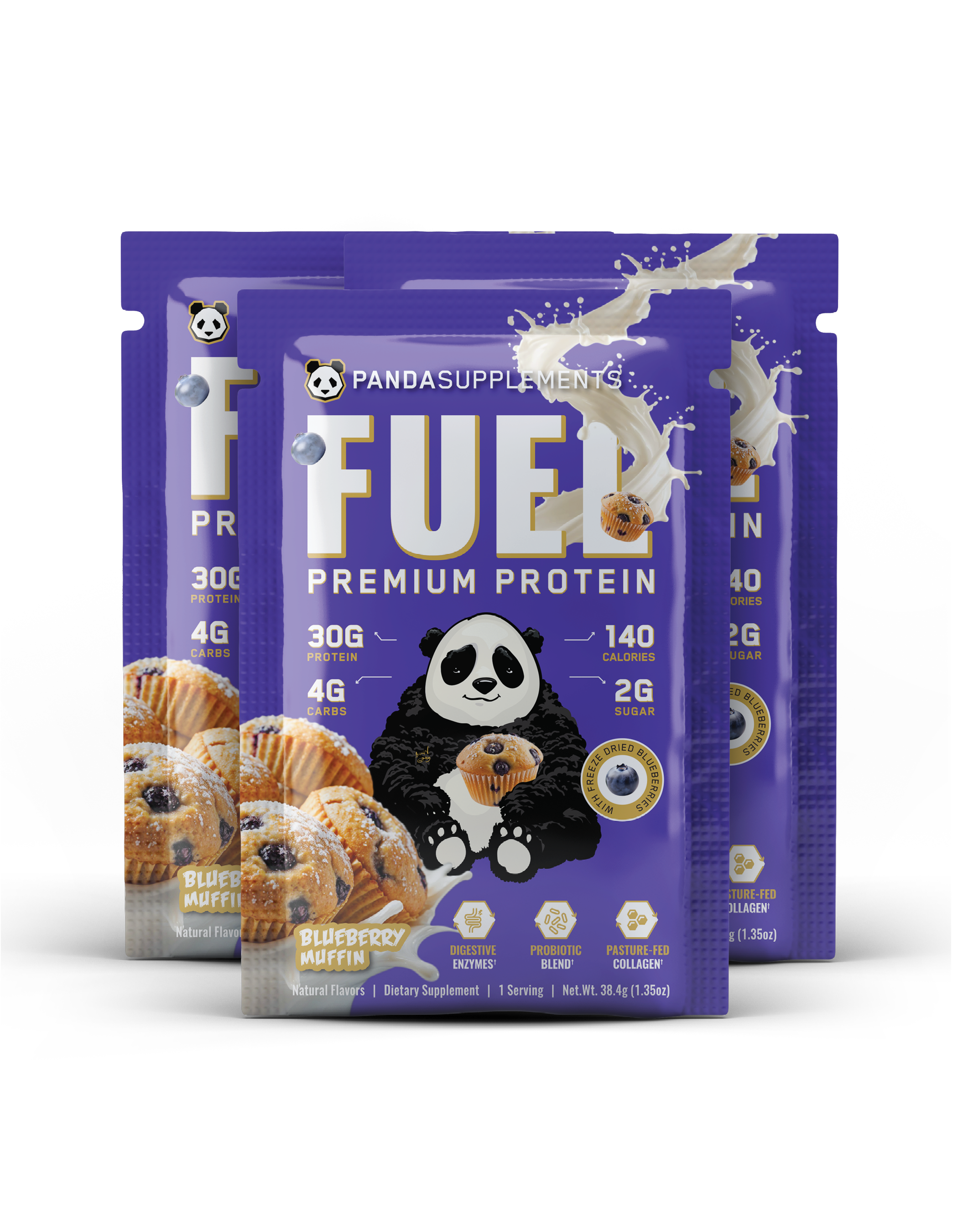 FUEL Premium Protein (Blueberry Muffin) - 3 Sample Pack