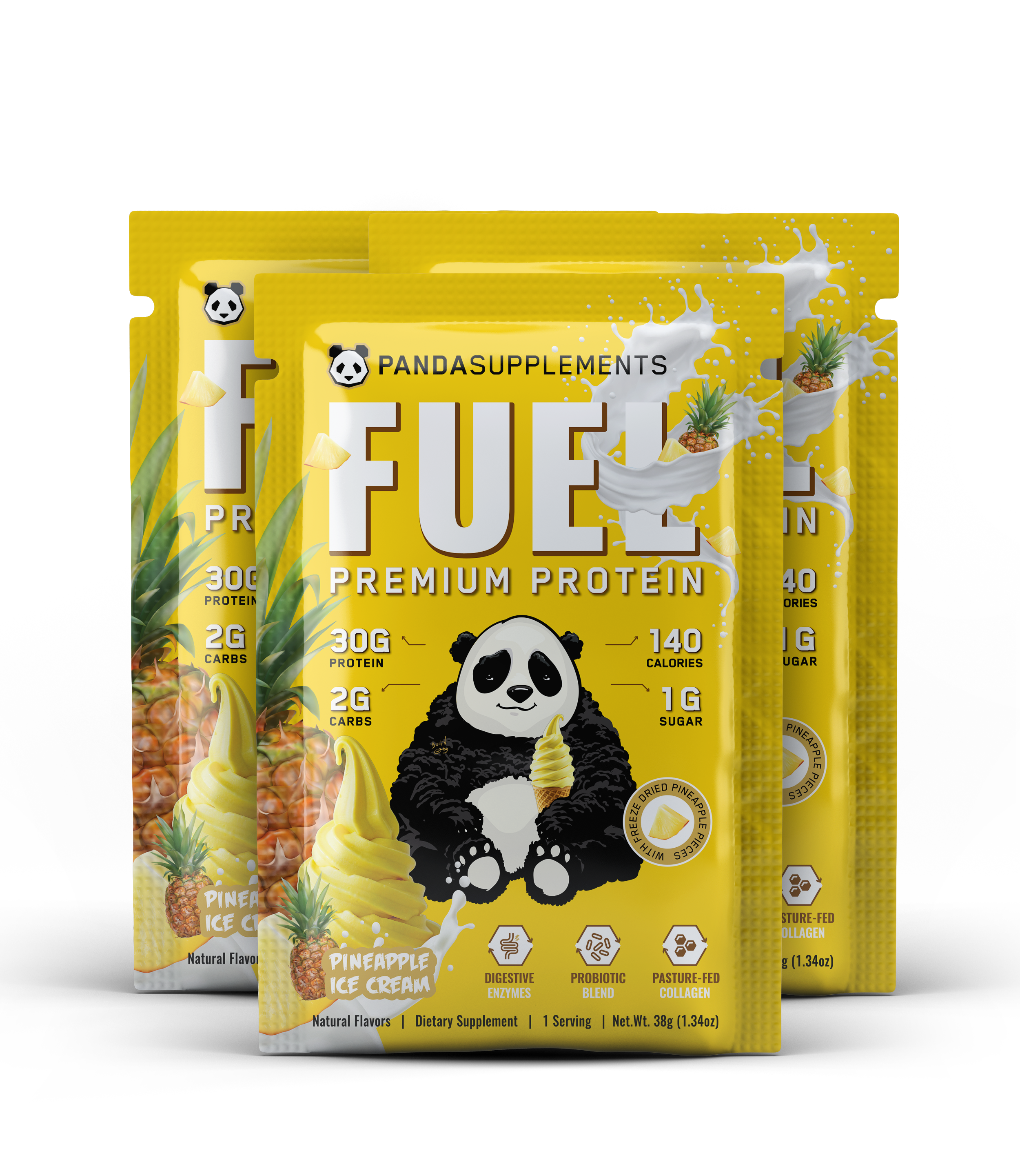 FUEL Premium Protein (Pineapple Ice Cream) - 3 Sample Pack
