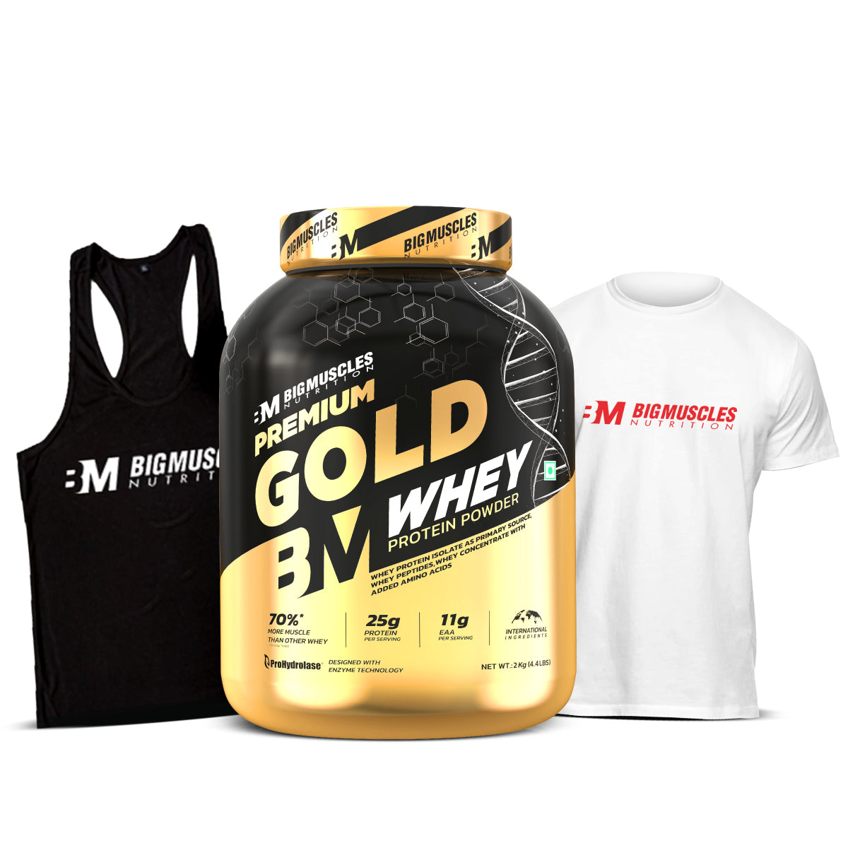 Premium Gold Whey + Tshirt + Stringer