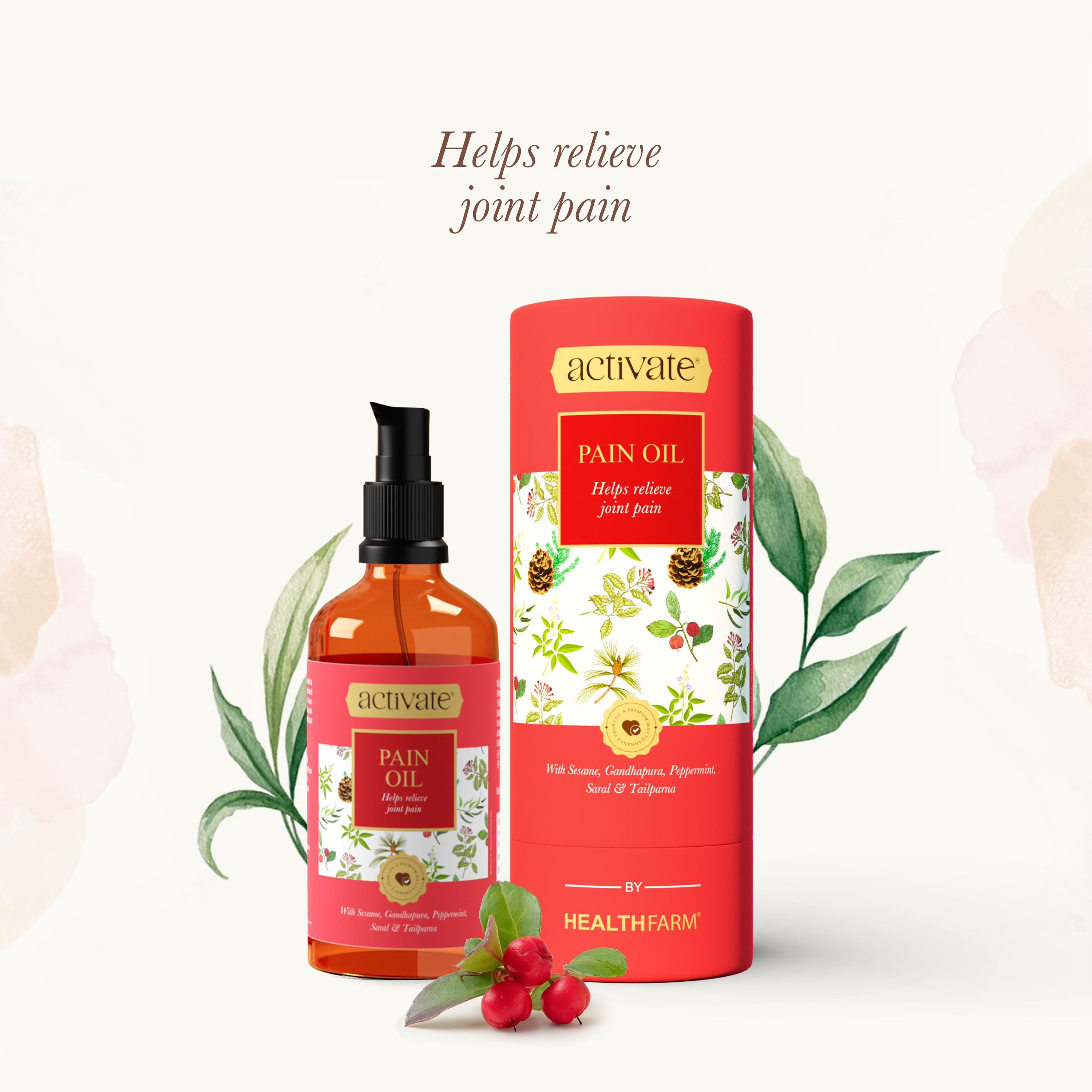 Healthfarm Activate Pain Oil – 100 ml