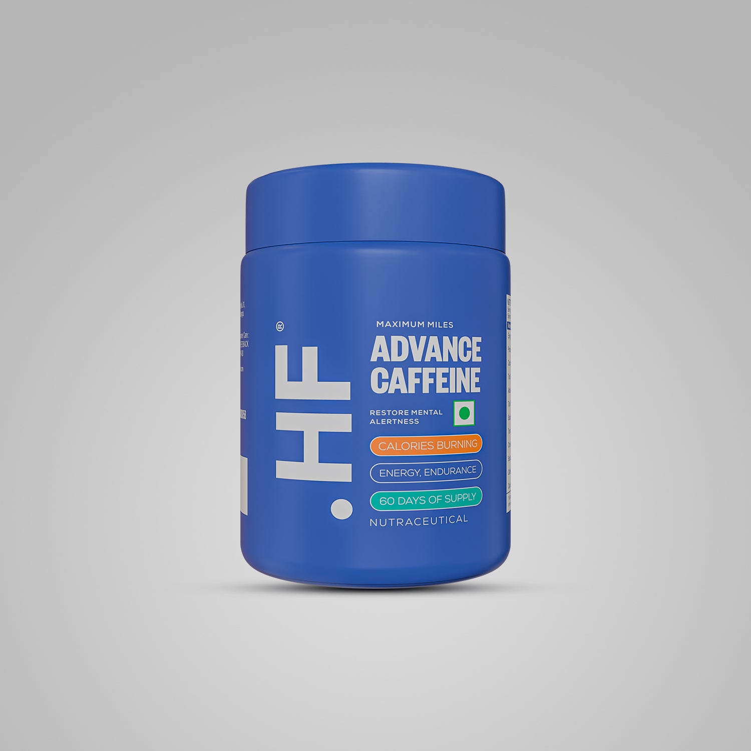 HealthFarm Advance Caffeine (60 Tab),  BUY 1 GET 1 Offer