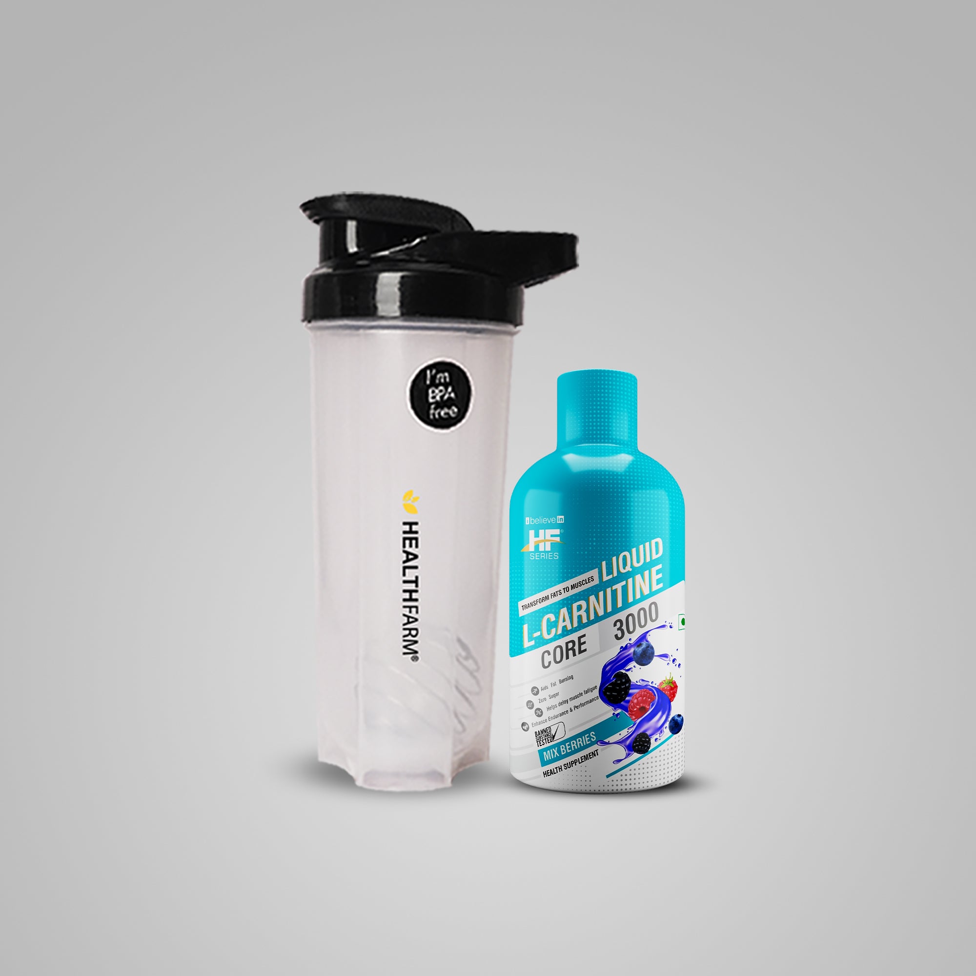 Healthfarm L-Carnitine 3000mg + Plastic Shaker