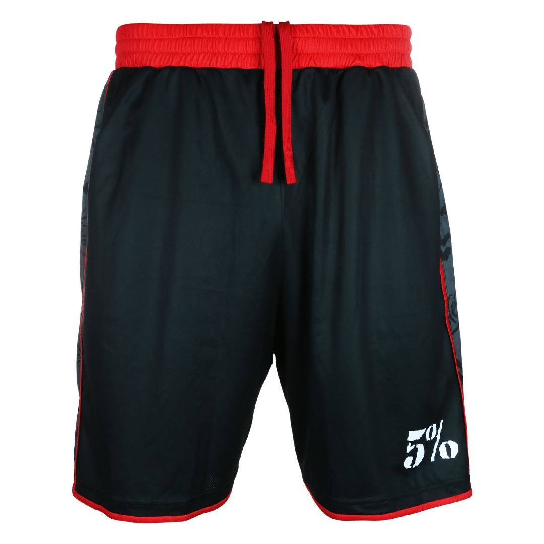 Love It Kill It, Black & Red Basketball Shorts