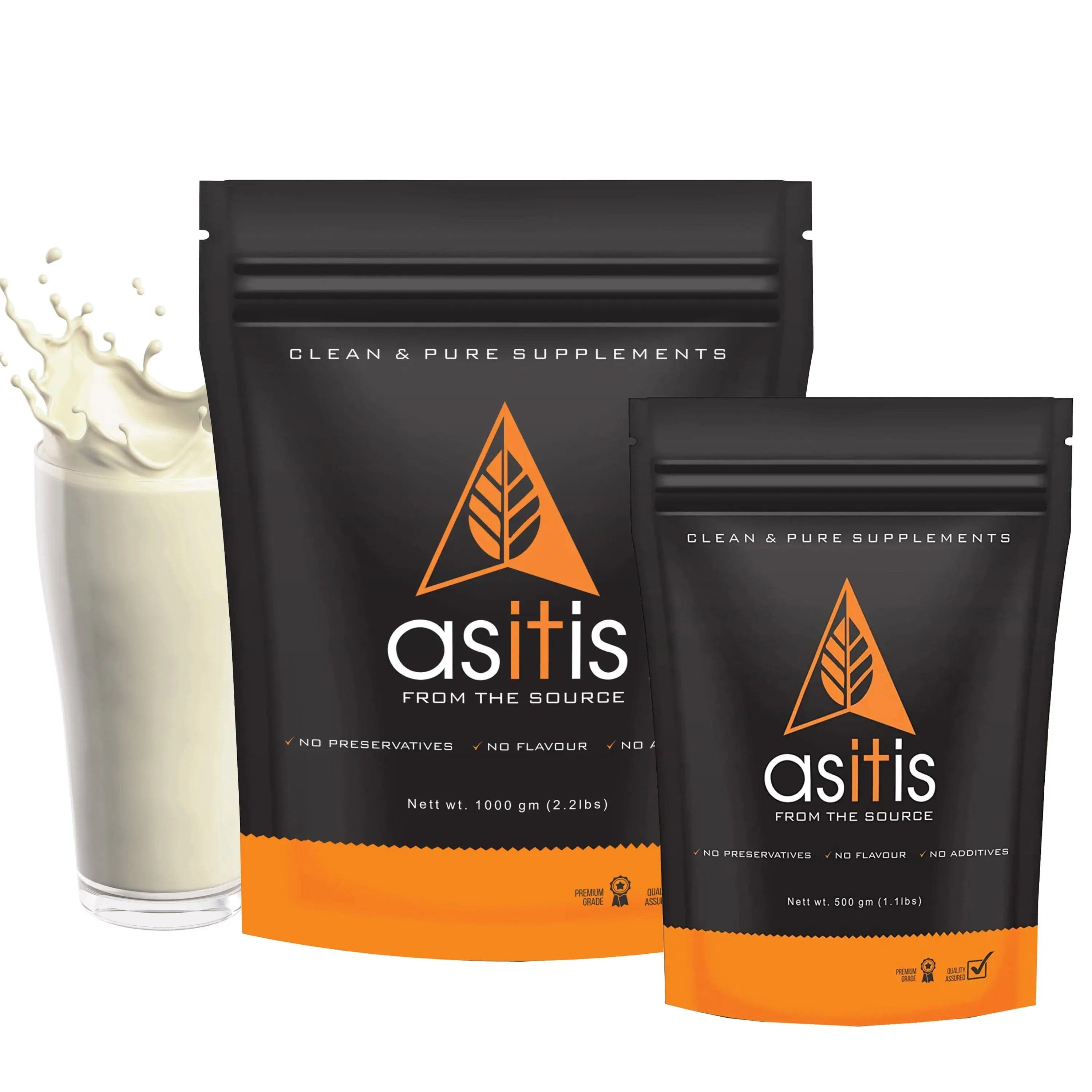 AS-IT-IS Mass Gainer Do-It-Yourself Combo with 2:1 Carb & Protein Ratio - 1.5kg