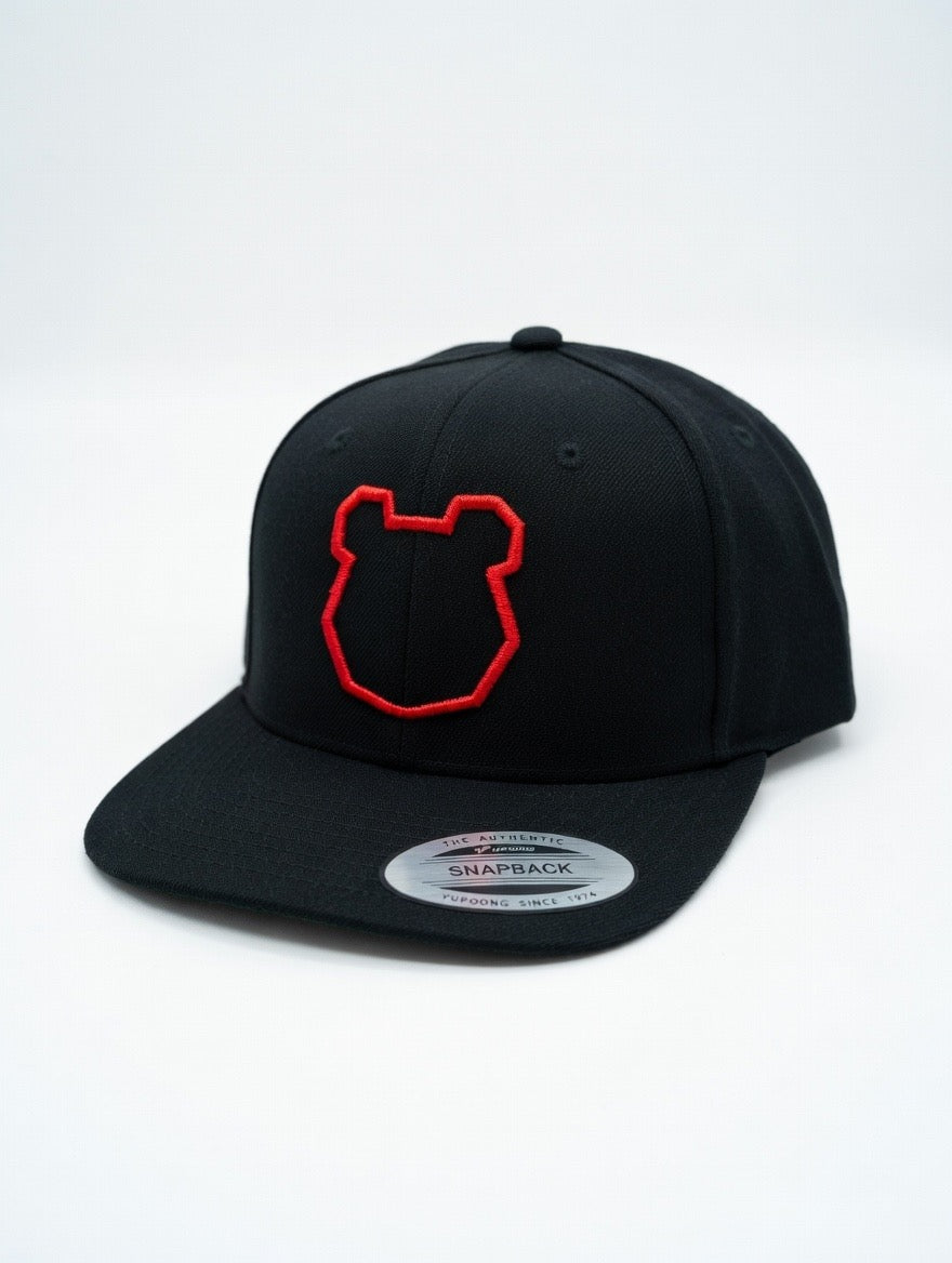Minimal Panda Shield Premium Flat Bill Snapback Cap