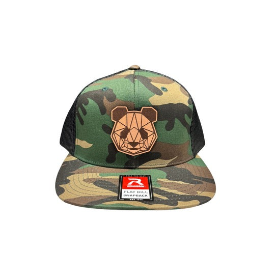 Premium Leather Patch Snap Back/Trucker Hats (Panda Limited Edition Head)
