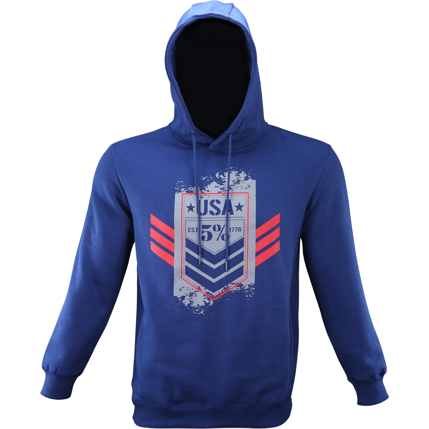 USA Flag, Navy Pullover Hoodie