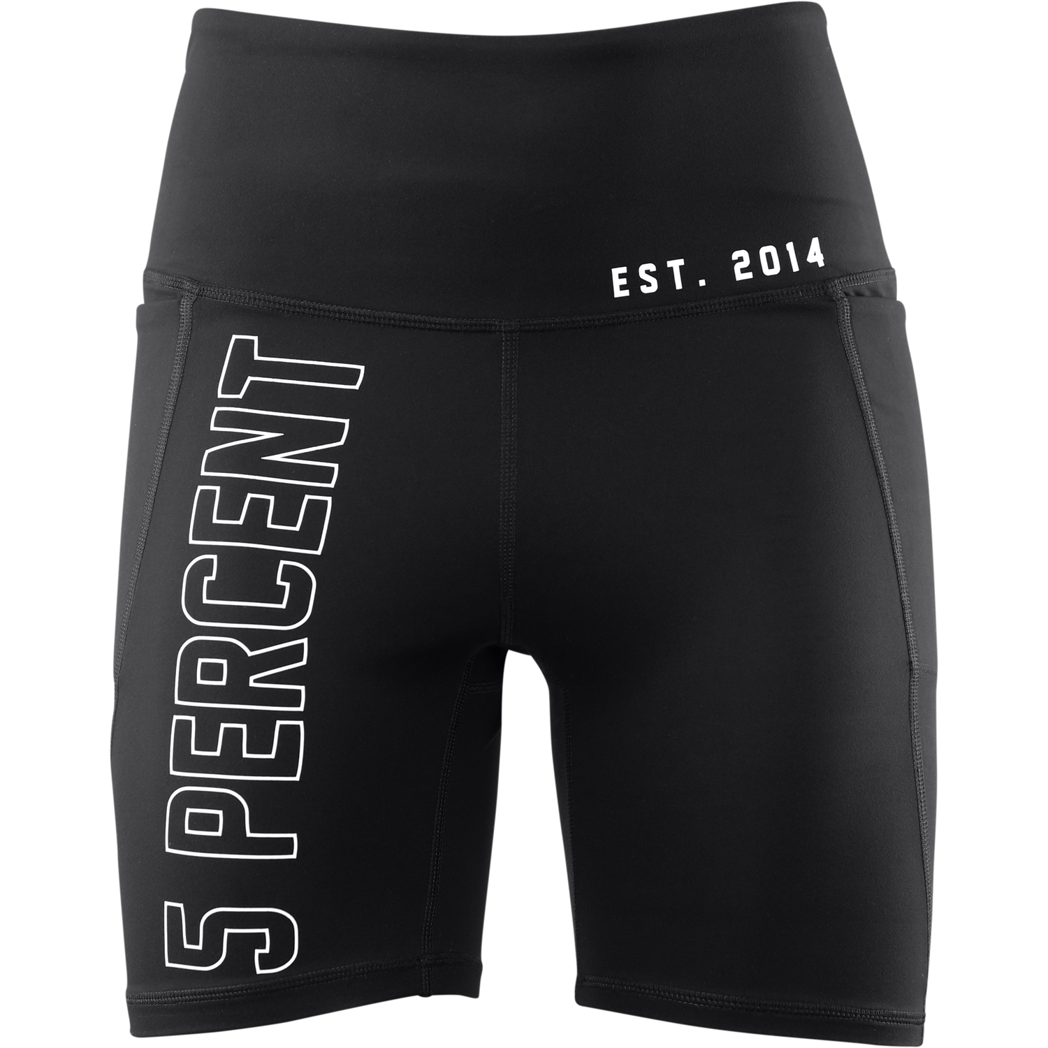 Women's 5%, Black Spandex Shorts