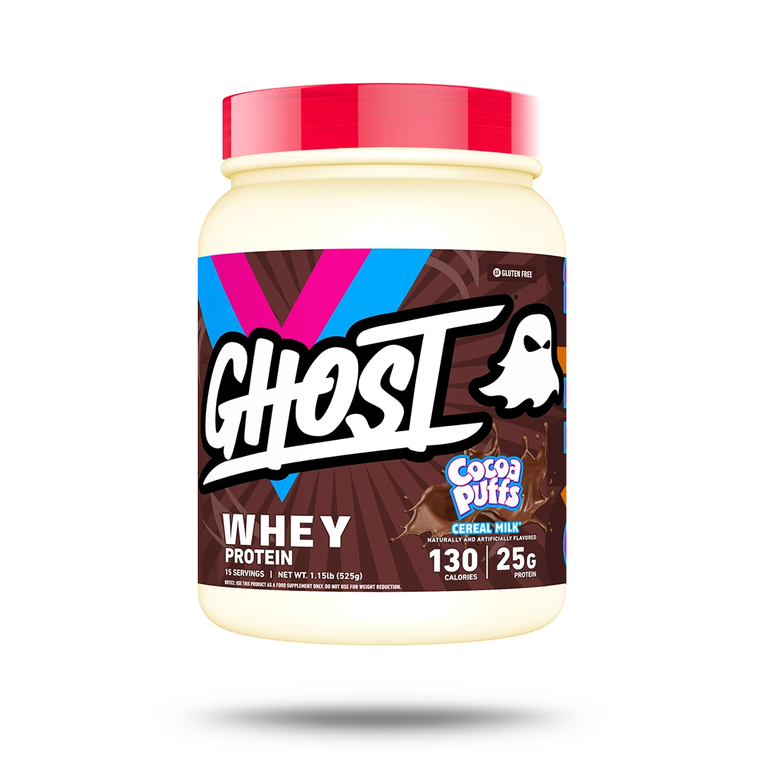 GHOST® 1LB WHEY x COCOA PUFFS™ | COCOA PUFFS™ "CEREAL MILK®"