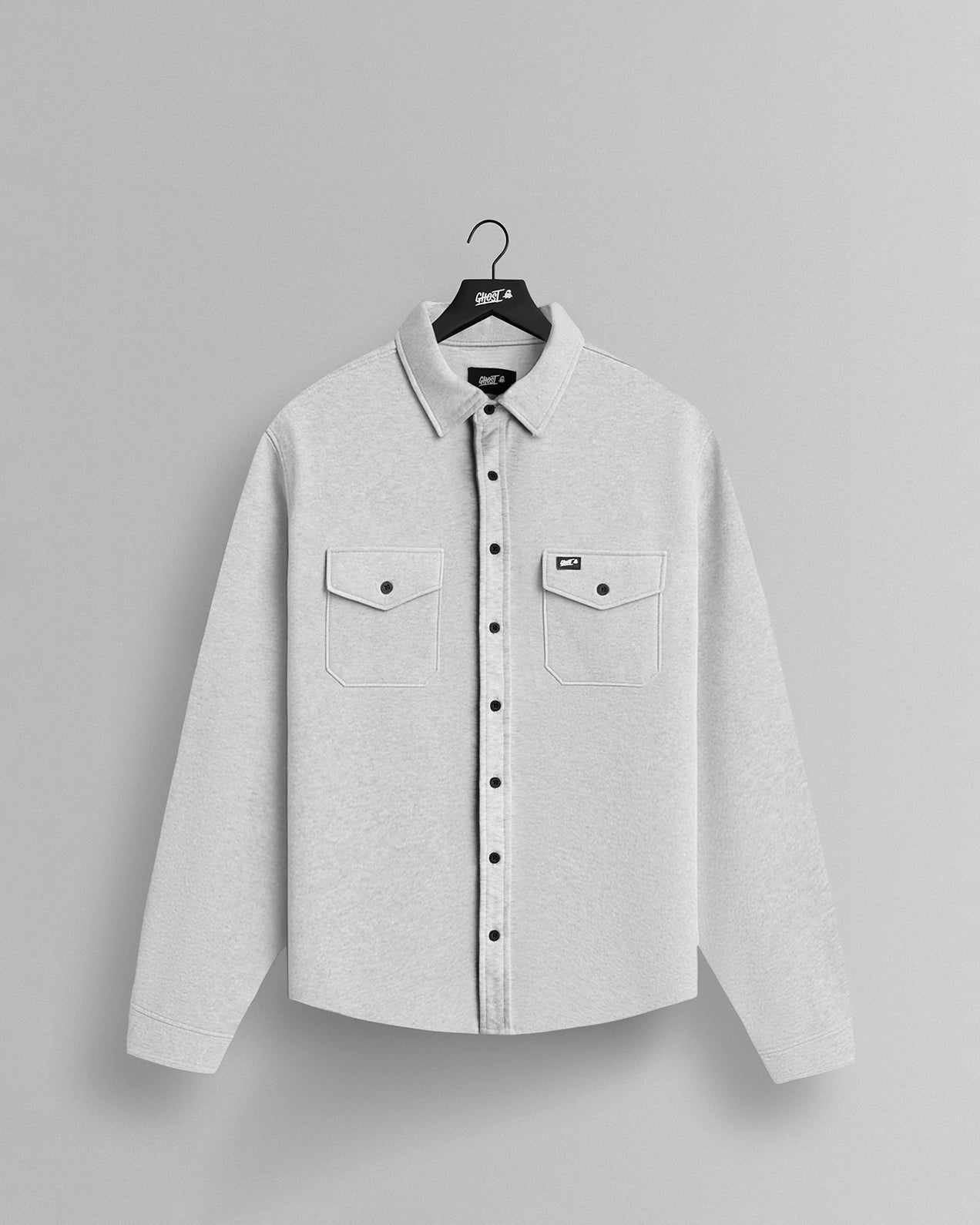 GHOST® CORE LONG SLEEVE BUTTON DOWN | HEATHER GREY