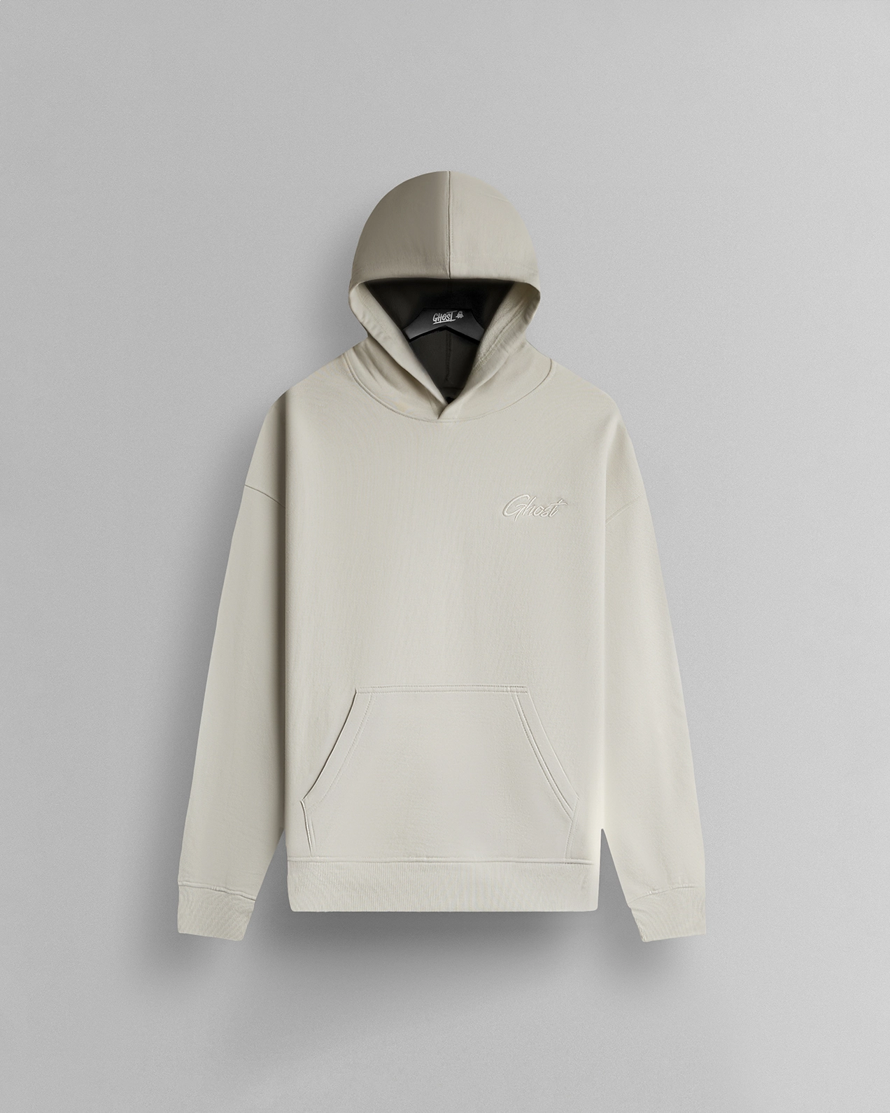 GHOST® CORE OVERSIZED HOODIE | CEMENT