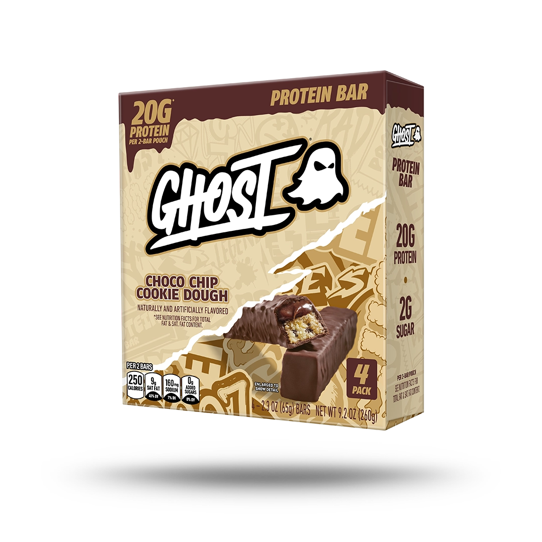GHOST® PROTEIN BARS | CHOCO CHIP COOKIE DOUGH 4 PACK