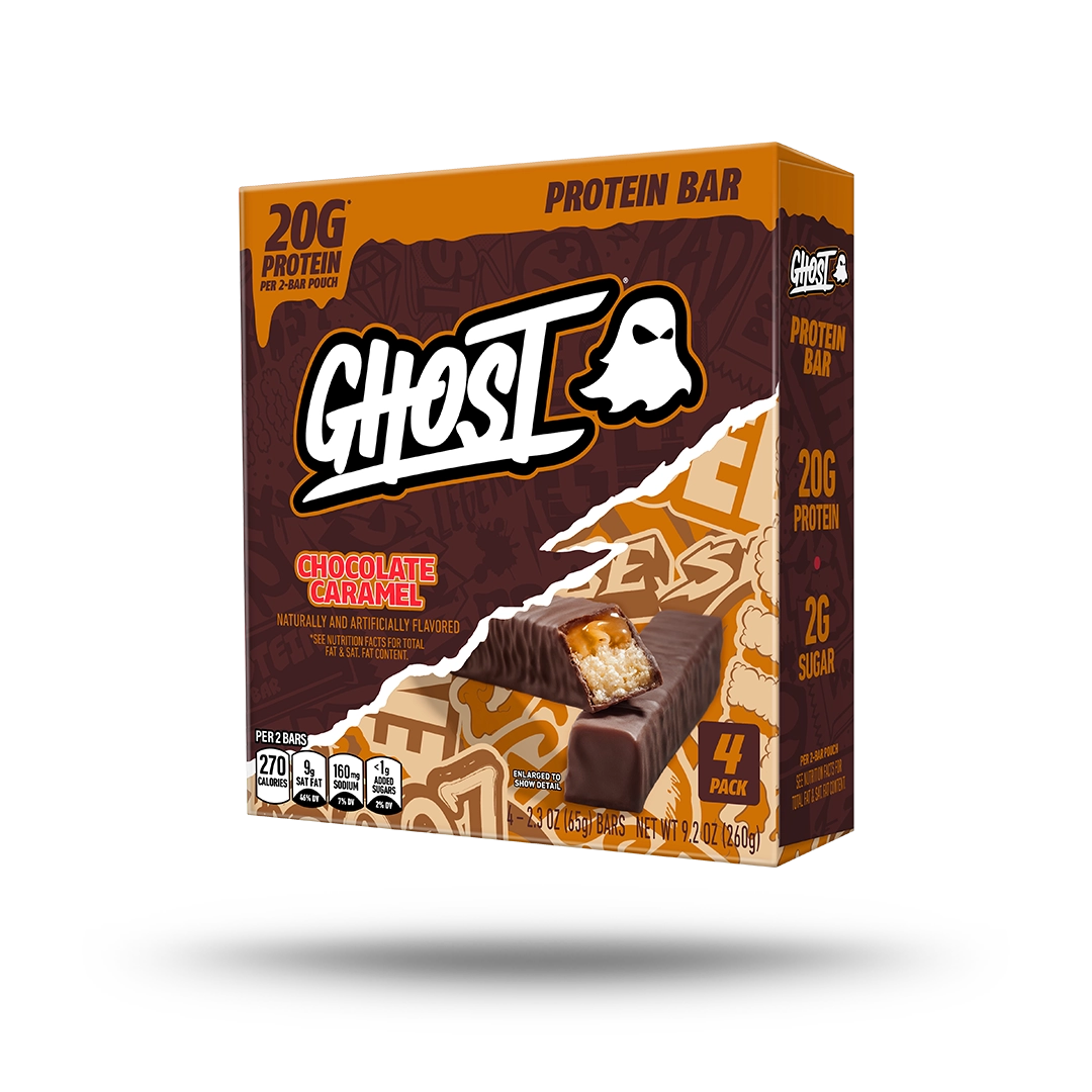 GHOST® PROTEIN BARS | CHOCOLATE CARAMEL 4 PACK