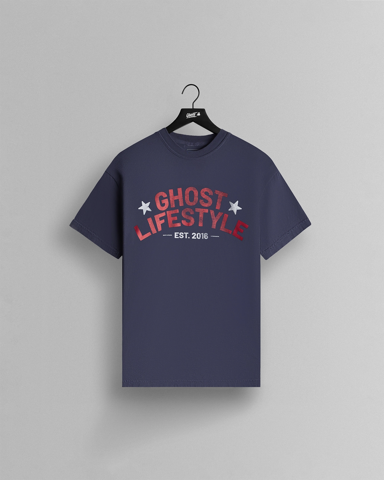 GHOST® STARS & HYPE TEE | NAVY