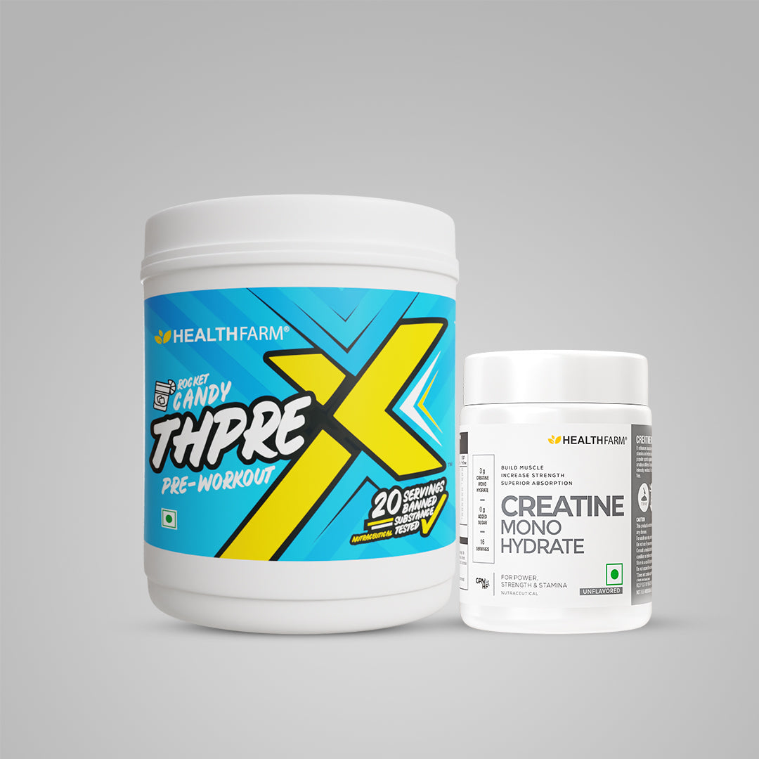 Healthfarm ThpreX Pre Workout (250g) + Creatine (50g)