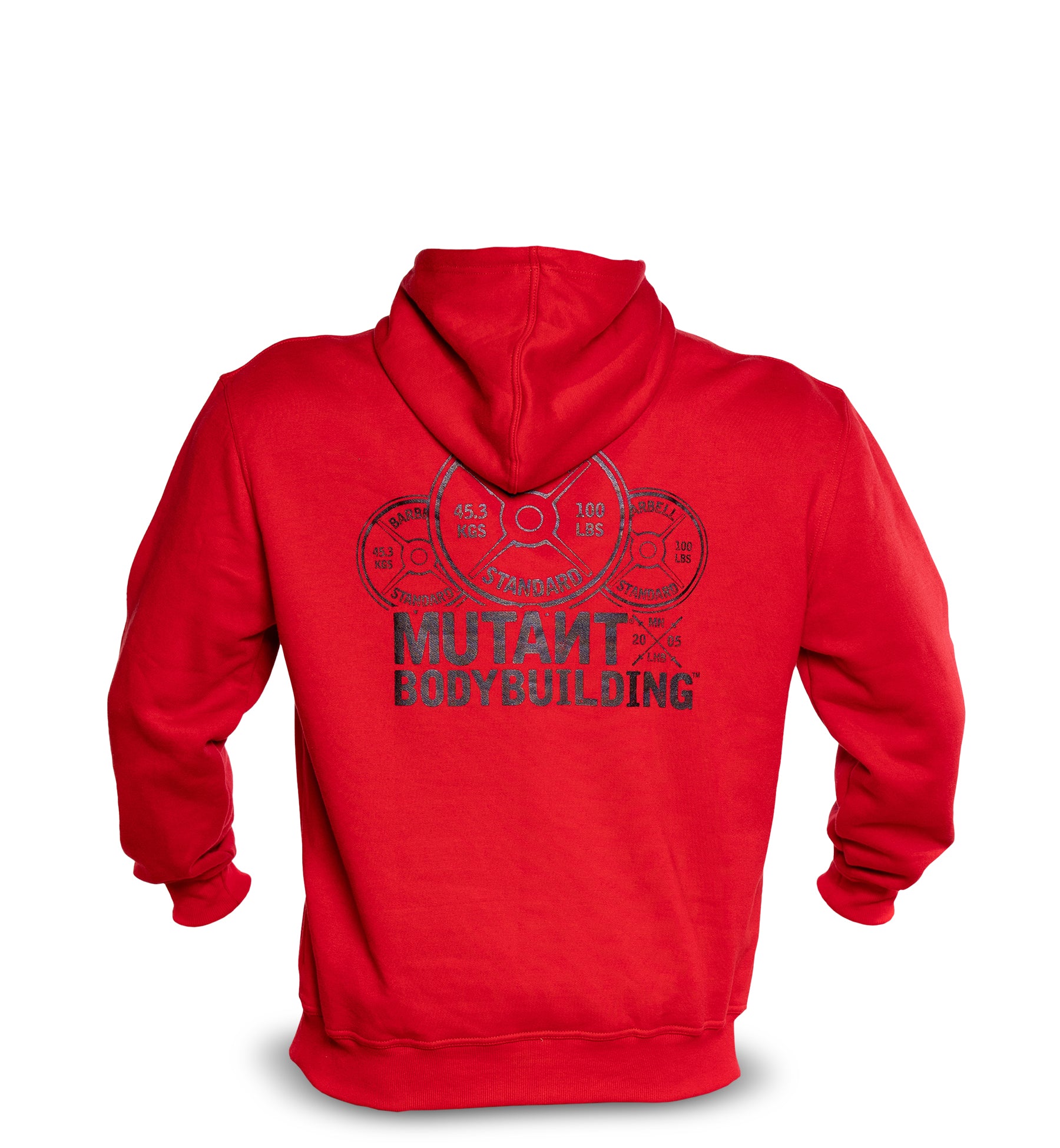BODYBUILDING 2005 Gym Hoodie (Red)  5XL