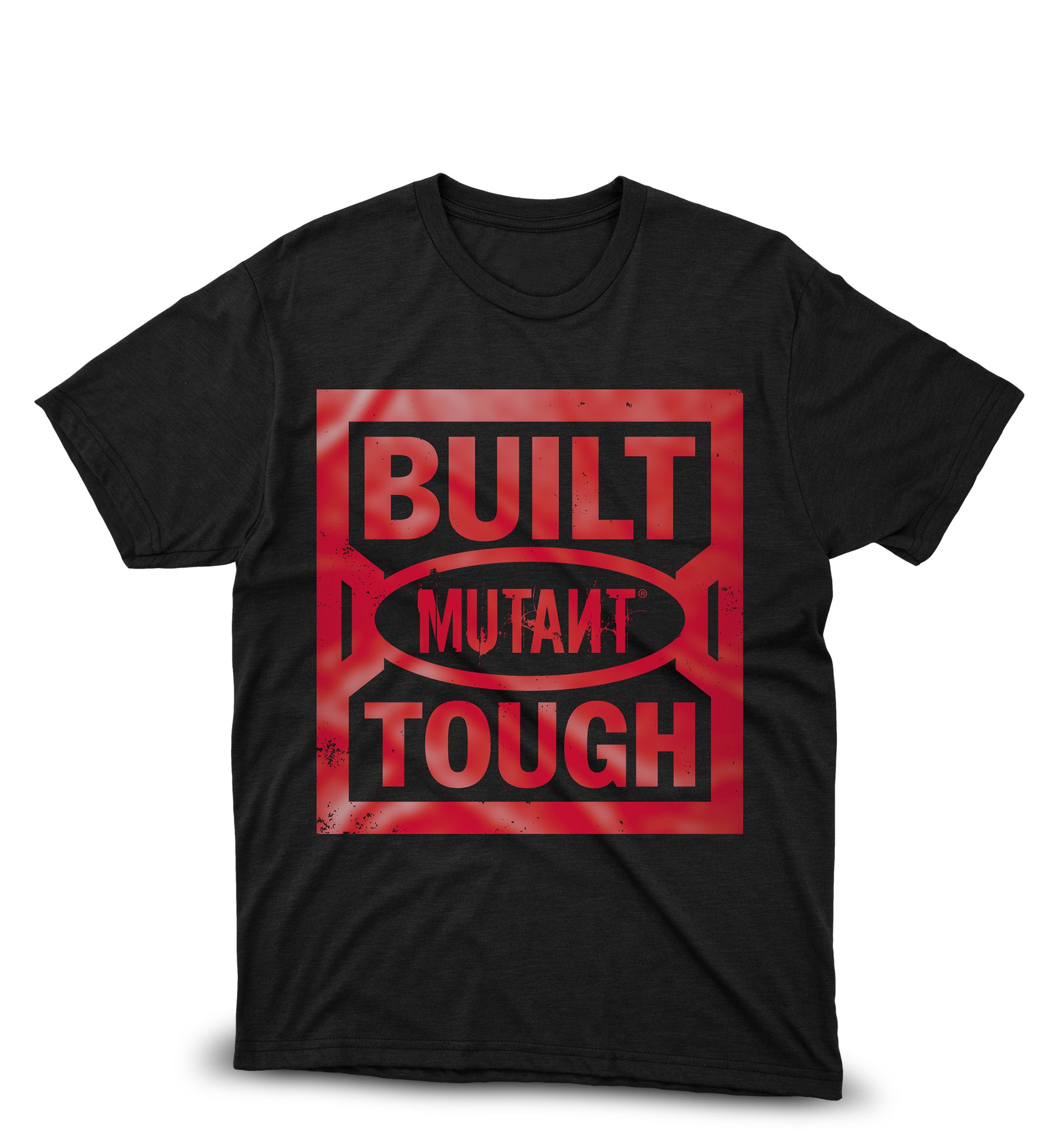 BUILT MUTANT® TOUGH Gym T-shirt (Black) 4XL 5XL