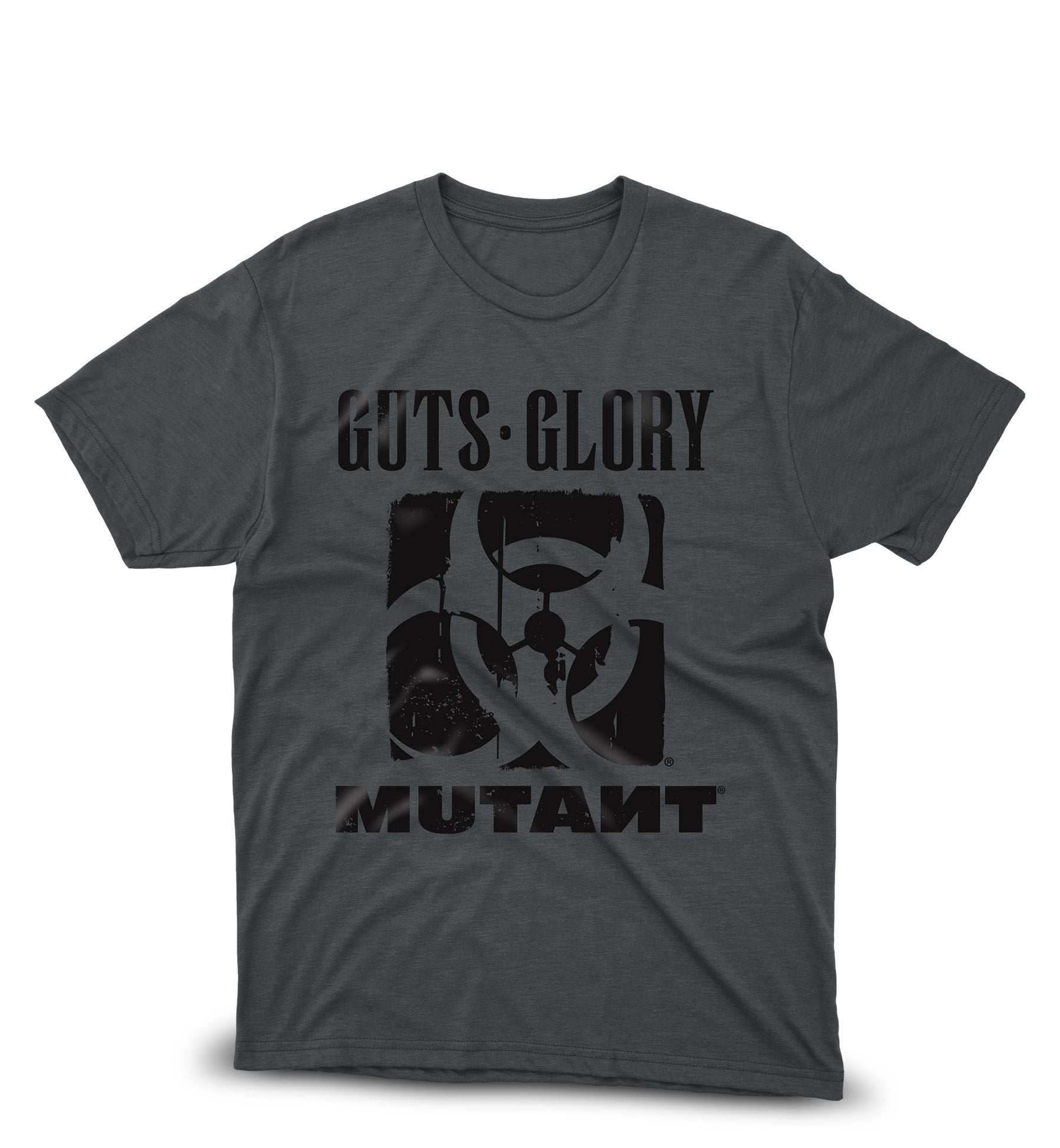 GUTS, GLORY, MUTANT® Gym T-shirt (Charcoal) 3XL
