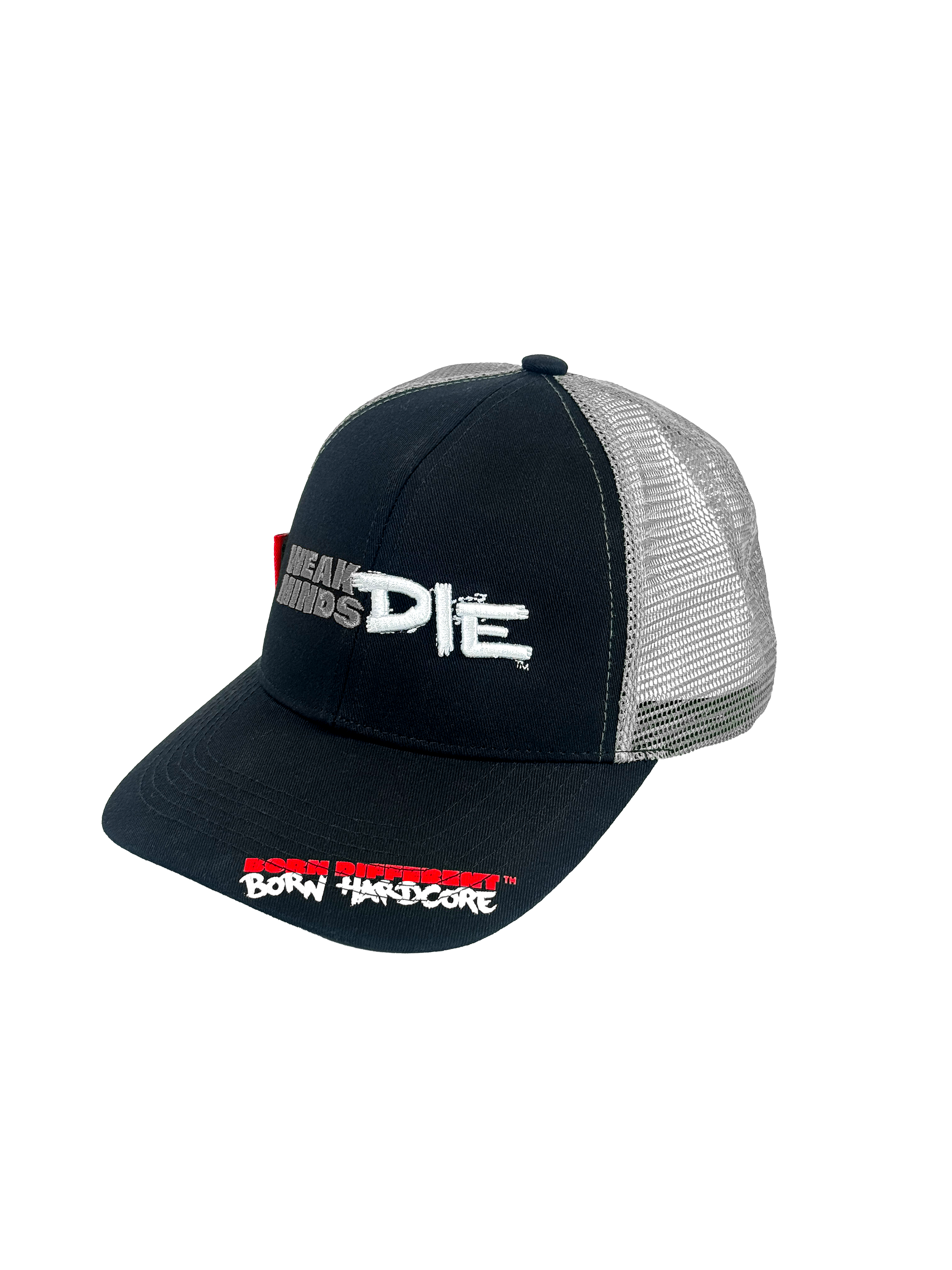 MUTANT® MIND FK Weak Minds Die Trucker Cap (Black & Red)